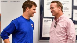 Eli Manning reacciona al mensaje de Peyton tras foto rara de la NFL