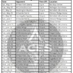 Horario Aces Las Vegas 2025; Imprimible, formato PDF