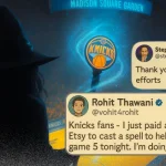 Fan de Knicks usa hechizo de bruja para playoffs | Sporting News Spain