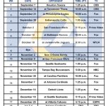 Horario LA Rams 2025 imprimible; Partidos y transmisiones TV