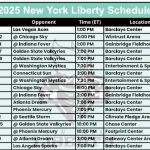 Horario Liberty Nueva York 2025; Imprimible, formato PDF
